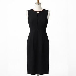 Anne Klein Black Sleeveless Sheath Dress | Size 6 | Classic Work Cocktail